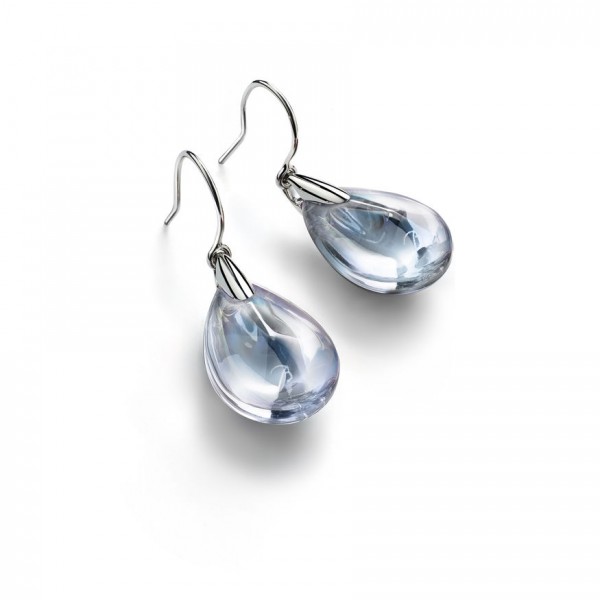 Baccarat Psydelic Mirror Clear Crystal Earring