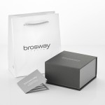 Brosway Steel Bangle With You Engraved and Diamond 