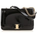 Salvatore Ferragamo - Vara Black Shoulder Bag  Made in Italy
