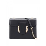 Salvatore Ferragamo - Gancini Black Clutch